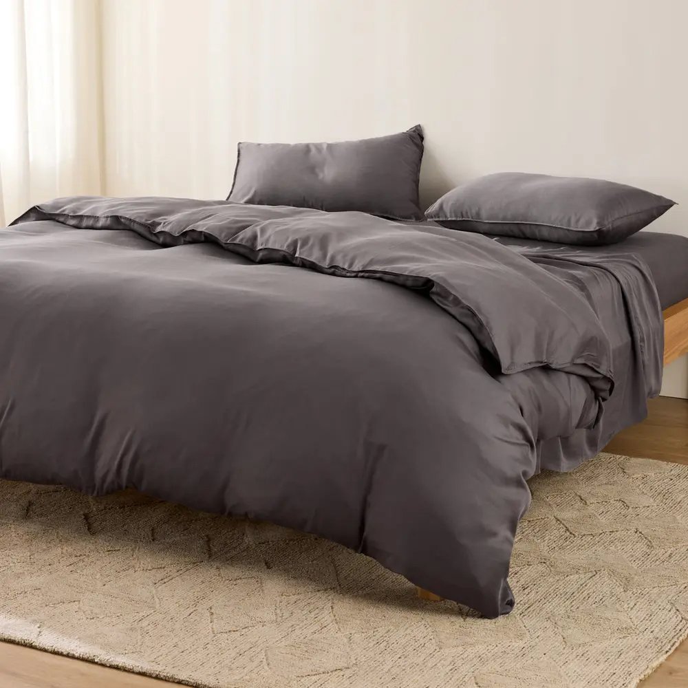 sf1 Charcoal Bamboo Bed Sheet - Image 1